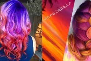 Новый тренд в окрашивании волос - оттенки заката