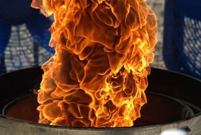 Огненный торнадо в слоу-мо