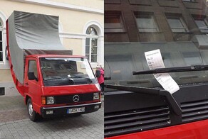 В Германии оштрафовали за парковку памятник!