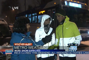 Травмоопасный спорт - бег во время снегопада