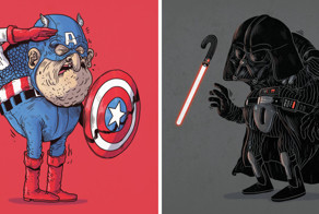 Знаменитые старички: как бы выглядели знаменитые персонажи поп-культуры в старости