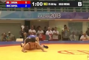 Из любой ситуации есть выход! Великолепное сальто в финале Универсиады