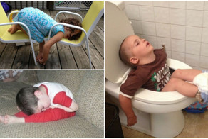 20 детей, которые просто не дошли до кровати