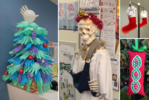 Праздники в больнице: 20 оригинальных новогодних украшений от медицинского персонала