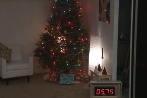 Сухая елка может загореться быстрее, чем простая бумага! Важное видео-предупреждение!