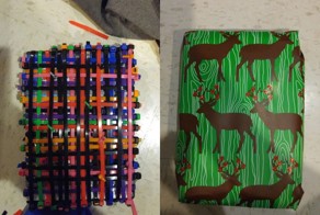 Парень так сильно упаковал маленький подарок, что понадобится целый день, чтобы его распаковать