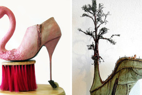 Греческий художник делает из туфель прекрасные тематические скульптуры