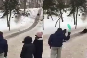 Вот лечу я с горки прямиком в травмпункт