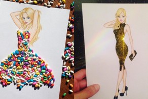 Иллюстратор из Армении создает потрясающие эскизы одежды из подручных средств