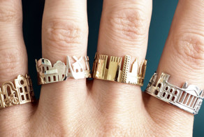 Архитектурные кольца, которые позволяют носить любимые города на пальцах