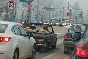 Самодельный кабриолет из "Жигулей" в Санкт-Петербурге