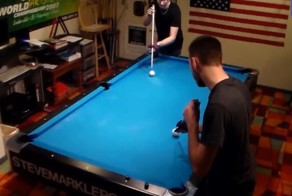Удивительные трюки на бильярдном столе