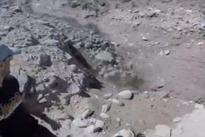 Вот что значит проводник в горах! Мощный оползень едва не похоронил заживо группу туристов 