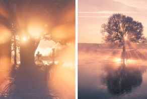 Белорусский фотограф встаёт рано на рассвете, чтобы запечатлеть красоту зимы