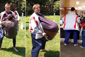 Как собрать миллион просмотров, совершив правонарушение: двое друзей проникают в кинотеатр, одетые, как один человек