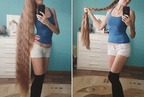 Русская Рапунцель отрастила роскошные волосы длиной больше метра