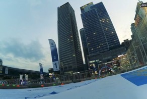 Захватывающая скоростная гонка дронов с видом от первого лица