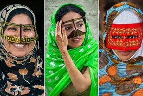 Женщины в масках: иранки в расшитых бурках, которые они носят с 9 лет