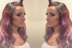 Новый тренд соцсетей: прическа "под единорога"