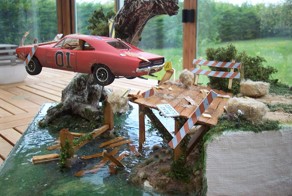 Реалистичная диорама "в движении" - Dukes of Hazzard General Lee