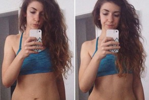 Девушки делятся фотографиями своего 'похудения' за 30 секунд в стиле до и после