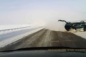 Авария дня. Перевёртыш на трассе Новокузнецк-Кемерово