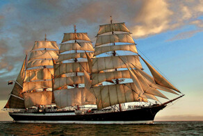 Легендарные барки Седов и Крузенштерн