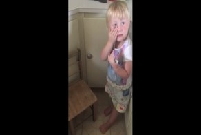 Юная художница превратила свою сестрёнку в зебру!