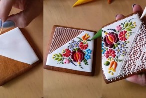 Это печенье выглядит так красиво, что его даже жалко есть!