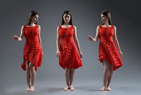 Кинематик-платье, напечатанное на 3D-принтере