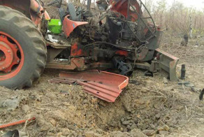 Тракторист наткнулся на бомбу и погиб