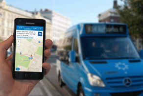 Маршрутки Kutsuplus по нажатию кнопки