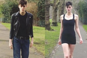 Бигендерная модель покоряет мир моды, рекламируя мужскую и женскую одежду