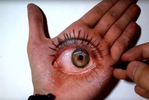 Очень реалистичные 3D рисунки на ладони