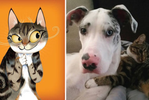 Портреты домашних животных написанные с учетом характера питомца  