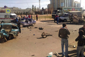 Авария дня. Водитель-инвалид устроил массовое ДТП