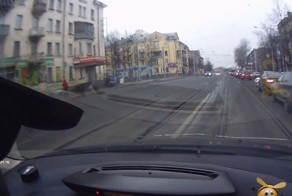 Авария дня. Столкновение на трамвайных путях в Череповце
