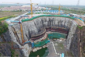 В Китае строят пятизвездочный отель в заброшенной каменоломне