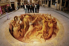 3D-картины на асфальте, которые обманут одно из ваших пяти чувств