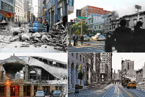 Фотографии Сан-Франциско после землетрясения 1906 года "соединили с современностью"