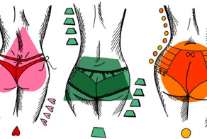 Пять типов женских попок