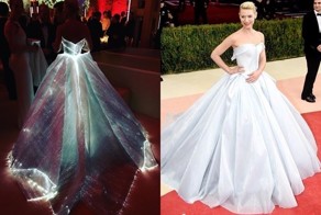 Сияющее платье превратило актрису Клэр Дэйнс в настоящую Золушку на балу Met Gala