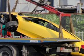 Авария с Lamborghini в Москве