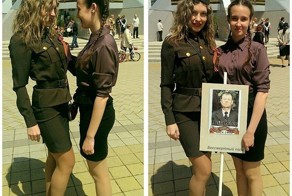 Самые красивые участницы праздничного парада