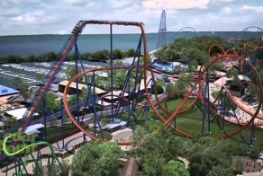 Любителям экстрима посвящается! Самые страшные американские горки в мире