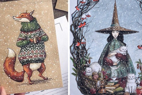 Сказочные рисунки Лии Селиной 