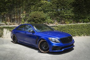 Яркий Mercedes-Benz S-класс в обвесе Wald и на дисках Forgiato