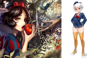 Художники аниме попробовали сделать персонажей Диснея "кавайнее"