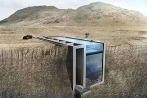 Проект дома, спрятанного в скале, с потрясающим видом на море 