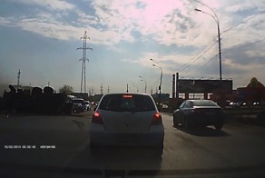 Авария дня. ДТП с подъемным краном